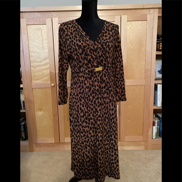 New Charter Club Animal Print Dress - Picture 1 of 4